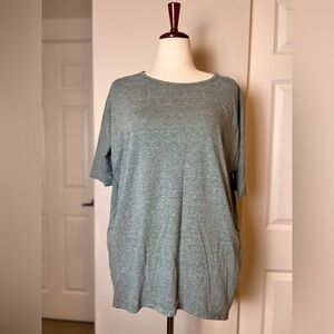 LulaRoe Sage Gray Stretch Tunic Top